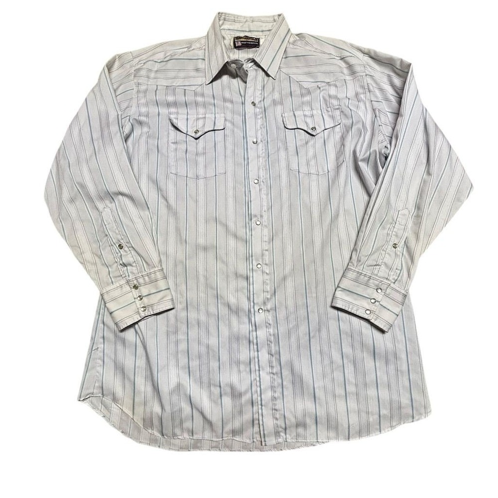 Panhandle Slim‎ Men's 3X Vintage Western Striped Pearl Snap Shirt